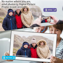 Load image into Gallery viewer, Frameo15.6 Inch Large Digital Picture Frame, 1920 * 1080 IPS FHD Touch Screen Smart WiFi Digital Photo Frame with 32GB Storage and SD Card Slot/USB Port, Free Storage - Ideal for Friends and Family