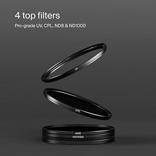 Load image into Gallery viewer, Urth 67mm 4-in-1 Magnetic Lens Filter Kit (Plus+) -UV, CPL, Neutral Density ND8, ND1000, Multi-Coated Optical Glass, Ultra-Slim Camera Lens Filters