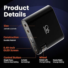 Load image into Gallery viewer, SHANLING H0 DAC and Headphone Amplifier, HiFi USB Input, Mini Desktop Power Amplifier for Audio/PC/Phone, 3.5mm & Balanced 4.4mm, Coaxial, Optical Output, 690mW, 768kHz/32Bit DSD256(Black)