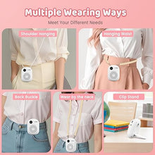 Load image into Gallery viewer, Voice Amplifier for Teacher,Portable Wired Voice Amplifier with Microphone Headset and Speaker,Rechargeable Mini Voice Amplifier for Classroom,Speech,Training,Tour Guide,Pearl Chain Design (White)