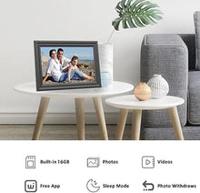 Load image into Gallery viewer, Digital Picture Frame WiFi 10.1 Inch Digital Photo Frame, Electronic Picture Frame, 16GB Storage, Auto-Rotate, IPS Touch Screen, Easy Setup and Share Photos and Videos via Free App from Anywhere