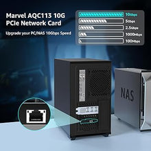 Load image into Gallery viewer, 10G Base-T PCI-e Network Card, Marvell AQC113 Controller, NICGIGA 10Gb Ethernet Adapter Support WOL, 10Gbe RJ45 Port NIC Card, Windows10/11/Windows Server/Linux