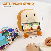 Load image into Gallery viewer, QANYI Plush Toy Night Light Alarm Clock for Kids, Multiin-one Cozy Toast Plushies Bed Clock with Dual Alarm and Snooze, Dimmable Bed Lamp Birthday Gifts Ideal for Children Teens Girls Boys Women