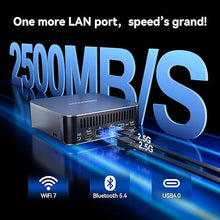 Load image into Gallery viewer, GEEKOM GT1 Mega AI Mini PC,14th Gen Intel Core Ultra U9-185H Processor (16C/22T,up to 5.1 GHz),32GB DDR5 2TB PCIe Gen4 SSD,Mini Desktop Computers Windows 11 Pro,WiFi 7/BT 5.4/Dual 2.5G LAN/USB4.0/8K