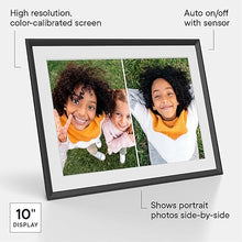 Load image into Gallery viewer, Aura Digital Picture Frame - 10.1" HD Mat Display | Wirecutter's Best Digital Frame for Gifting - Send Photos Directly from Your Phone from Anywhere | Quick & Easy Setup Over WiFi - Free App | Black