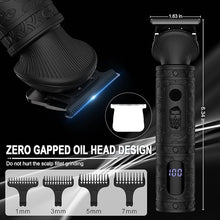 Load image into Gallery viewer, Beard Trimmer for Men Professional Mens Beard Grooming Kit T-Blade Trimmer Electric Shaver Razor Nose Body Trimmer Hair Cutting Kit Cordless 7 in 1 Black