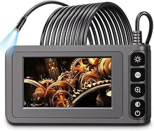 Load image into Gallery viewer, Industrial Endoscope Borescope Camera with Light, 4.3'' LCD Screen HD Digital Snake Camera Handheld Waterproof Sewer Inspection Camera with 8 LED Lights, 16.5FT Semi-Rigid Cable