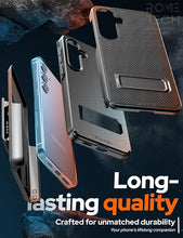 Load image into Gallery viewer, for Samsung Galaxy S25 Compatible with MagSafe Magnetic Heavy Duty Slide Hip Phone Cover with Kickstand for Galaxy S25 - Black