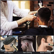 Load image into Gallery viewer, Hair Clippers for Men, Professional Hair Trimmer Barber Cordless Zero Gapped Hair Clippers with LCD Display, Mens Gifts Beard Trimmer T Liners Shavers Edgers Clipper for Hair Cutting - Gold