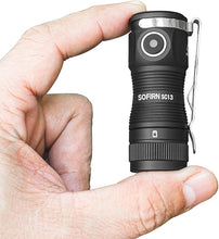 Load image into Gallery viewer, sofirn LED Small Flashlight USB C Rechargeable, SC13 Bright 1300 Lumens EDC Keychain Flashlights with IPX8 Waterproof, Portable Key Ring Mini Flash Light for Everyday Carry Camping Hiking
