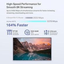 Load image into Gallery viewer, TP-Link AX5400 WiFi 6 Router (Archer AX73)- Dual Band Gigabit Wireless Internet Router, High-Speed ax Router for Streaming, Long Range Coverage, 5 GHz