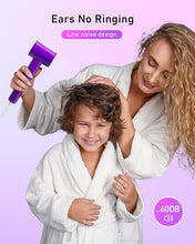 Load image into Gallery viewer, High-Speed Ionic Hair Dryer, 110,000 RPM, Lightweight & Portable for Travel, Quiet Operation, Ideal for Women Thick Hair, Professional Salon Quality, Purple