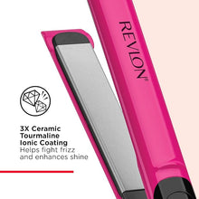 Load image into Gallery viewer, Revlon Smooth Brilliance Ceramic Hair Flat Iron | Smooth Glide and Ultra-Sleek Sylas, (1 in)