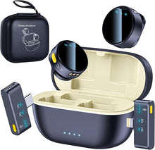 Load image into Gallery viewer, Wireless Lavalier Microphone for iPhone/Android/Laptop/iPad, 48KHz 24Bit, 200ft Range, Noise Cancellation, 25H Battery for Video Recording, Streaming, Podcast