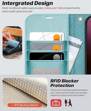 Load image into Gallery viewer, OCASE for iPhone 16 Case Detachable Wallet Case with Card Holder, 2 in 1 Pu Leather Flip Folio with RFID Blocking Stand Wrist Strap Shockproof Phone Cover 6.1 Inch 2024, Ice Blue