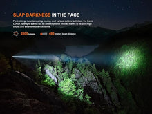 Load image into Gallery viewer, Fenix LD45R 2800 Lumens Zoomable USB-C Rechargeable Flashlight with Stepless Adjustable Focus Between Spotlight and Floodlight with OLED Display and Lumentac Organizer