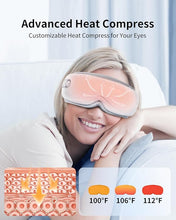 Load image into Gallery viewer, arboleaf Eye Massager with Heat, Heated Eye Massager for Migraines with Compression and Music, Wireless Eye Mask Massager with Heat, 5 Modes Portable Massaging Eye mask for Relieve Eye Strain