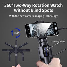 Load image into Gallery viewer, Articulating Borescope Camera with Lights,1080P Two-Way Endoscope Camera with 0.3inch Lens,Industrial Automotive Inspection Camera Compatible with Android/iOS Phone (39inch/1m)