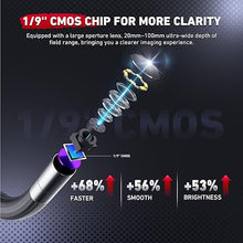 Load image into Gallery viewer, Ralcam Articulating Borescope, 2 Way Endoscope Camera with Light, 6 Led Lights Video Inspection Camera, 6.2mm Lens Scope Camera 3.5'' IPS Screen Endoscope 3.3FT Semi-Rigid Cable