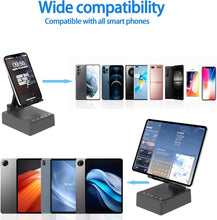 Load image into Gallery viewer, Gifts for Men Women,Cell Phone Stand with Wireless Bluetooth Speaker Anti-Slip Base HD Surround Sound Compatible with iPhone Smartphones,Cool Gadgets for Men,Birthday Gifts for Him Husband Boyfriend