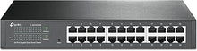 Load image into Gallery viewer, TP-Link 24 Port Gigabit Switch Easy Smart Managed Plug & Play Desktop/Rackmount Sturdy Metal w/ Shielded Ports Support QoS, Vlan, IGMP & LAG (TL-SG1024DE),Black