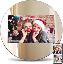 Load image into Gallery viewer, ThankVip Digital Picture Frame 10.1 Inch WiFi Digital Photo Frame, IPS HD Display Touch Screen,32GB Storage, Wall Mountable, Auto-Rotate, Share Photos and Video via Uhale App, Silver Mirrored