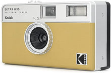 Load image into Gallery viewer, KODAK EKTAR H35 Half Frame Film Camera, 35mm, Reusable, Focus-Free, Lightweight, Easy-to-Use (Sand) (Film & AAA Battery are not Included)