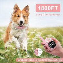 Load image into Gallery viewer, Shock Collar Rechargeable Training Collar with Remote 1800FT Control, Pink Adjustable Waterproof Electric Collar for 5–15lbs Small Size Dogs Puppy Cat Large Medium Dog, Safety Vibration