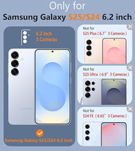 Load image into Gallery viewer, FNTCASE for Samsung Galaxy S25 Case: Galaxy S24 Case Heavy Duty Drop Protection with Rugged Belt-Clip Holster & Kickstand Military Grade Shockproof Durable Protective Cell Phone Cover (Blue)