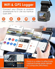 Load image into Gallery viewer, Vantrue E1 Lite 1080P WiFi Mini Dash Cam with GPS and Speed, Free App, Voice Control Detachable Dash Camera, 24 Hours Parking Mode, Night Vision, Motion Detection, Loop Recording, Support 512GB Max