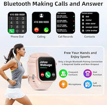 Load image into Gallery viewer, Smart Watch(Answer/Make Call), 1.85" HD Smartwatch for Women, 2024 Fitness Activity Tracker with Multiple Sport Modes/Pedometer, Alexa Built-in Smart Watches for Women Android iOS Phones Compatible