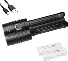 Load image into Gallery viewer, Fenix LR35R Super Bright Rechargeable Flashlight, 10000 Lumen Long Throw and High Lumen with Batteries and Lumentac Organizer