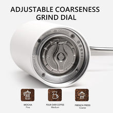 Load image into Gallery viewer, TIMEMORE Manual Coffee Grinder with Stainless Steel Conical Burr Coffee Grinder Chestnut C2 Internal Adjustable Setting Capacity 20g Pour Over Coffee for Travel, Camping, Home White
