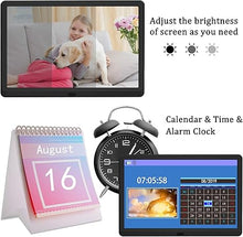 Load image into Gallery viewer, Atatat 10 Inch Digital Photo Frame with 1920x1080 IPS Screen, Digital Picture Frame with 1080P Video, Music, Slideshow, Adjustable Brightness, Auto Rotate, Photo Deletion, Remote