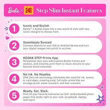 Load image into Gallery viewer, KODAK Barbie x Step Slim Wireless Instant Portable Photo Mobile Printer – Full Color Prints in Zink 2x3” Sticky-Backed Photos from iOS & Android Devices via Bluetooth in The App – Signature Style
