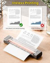 Load image into Gallery viewer, Phomemo M08F Portable Printer Wireless Travel, Portable Thermal Printer Support 8.5" X 11" US Letter, Inkless Bluetooth Printer Compatible with iOS, Android, PC for Travel, Office, Home