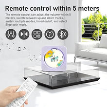 Load image into Gallery viewer, CD Player Portable Bluetooth 5.1 Desktop CD Player with HiFi Sound Speakers,Remote Control,Dust Cover,LED Display,Boombox FM Radio,USB/AUX for Home,Kids (Purple)