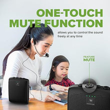 Load image into Gallery viewer, 15W WB003 Personal Voice Amplifier for Teachers with Wired Headset Mic,Small Portable Microphone,2600mAh Rechargeable Megaphone Mini PA Bluetooth Speaker System for Classroom -Teacher Gifts