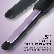 Load image into Gallery viewer, Remington 1/2" Flat Iron, Hair Straightener with Anti-Static Technology, 15-Second Heat Up & 60 Minute Auto Shut Off, 30% Longer Ceramic Floating Plates, Titanium + Ceramic Coating