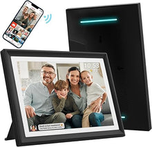 Load image into Gallery viewer, 32GB FRAMEO 10.1 Inch WiFi Digital Photo Frame with LED Light, 1280x800 HD IPS LCD Touch Screen, Auto-Rotate Portrait and Landscape, 32GB Storage, Share Moments Instantly via Frameo App from Anywhere