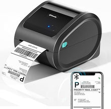 Load image into Gallery viewer, Bluetooth Thermal Label Printer 4x6 - D520BT Thermal Shipping Label Printer for Small Business, Wireless Label Printer for Shipping Packages, Compatible with USPS, Shopify, Amazon