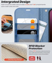 Load image into Gallery viewer, OCASE for iPhone 16 Case Detachable Wallet Case with Card Holder, 2 in 1 Pu Leather Flip Folio with RFID Blocking Stand Wrist Strap Shockproof Phone Cover 6.1 Inch 2024, Light Blue
