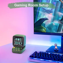 Load image into Gallery viewer, Divoom Ditoo Programmable Pixel Art LED-Bluetooth-Speaker Showing-Clock Emoji DIY Design for Home Wedding Party Decoration with Wireless App Control (Green)
