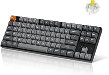 Load image into Gallery viewer, Keychron K8 Max TKL Mechanical Keyboard Wireless, 87 Keys QMK 2.4 GHz/Bluetooth 5.1/Wired Connection, White Backlit with Programmable Keychron Super Banana Switch for macOS Windows Linux