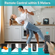 Load image into Gallery viewer, CD Player Bluetooth Desktop CD Player with Speakers for Home Portable Music CD Players with RC, LED Display, FM Radio, Timer, Support Headphone/USB/TF/AUX Playback