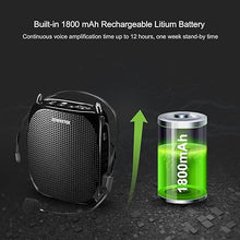 Load image into Gallery viewer, ZOWEETEK Original Voice Amplifier for Teachers with 2 Microphones, Wireless Voice Amplifier Microphone Headset, Portable Speaker Megaphone for Classroom, Training, Teaching, Yoga, Meeting, Speech