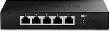 Load image into Gallery viewer, TRENDnet 5-Port Unmanaged 2.5G Gaming Switch, 5 x 2.5GBASE-T Ports, 25Gbps Switching Capacity, Backwards Compatible with 1000Mbps Devices, Fanless, Wall Mountable, Lifetime Protection, Black,TEG-S350