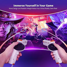 Load image into Gallery viewer, AMVR VR G-un Stock Attachment Compatible with Meta/Oculus Quest 3S/Quest 3 Accessories, Weighted P-istoI Grip Enhance FPS Game Experience Holding Feel, VR Accessories for Anti Slip Handle Shell Cover