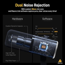 Load image into Gallery viewer, MAONO Dynamic Gaming Microphone: USB XLR Dynamic Computer Microphone with Software-RGB PC Mic for Gamer-Podcast Microphone Kit for Streaming Recording Studio YouTube Content Creation Online Chat