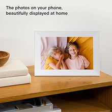 Load image into Gallery viewer, Aura Digital Picture Frame - 10.1" HD Display | Wirecutter's Best Digital Frame for Gifting - Send Photos Directly from Your Phone from Anywhere | Quick & Easy Setup Over WiFi - Free Aura App | White